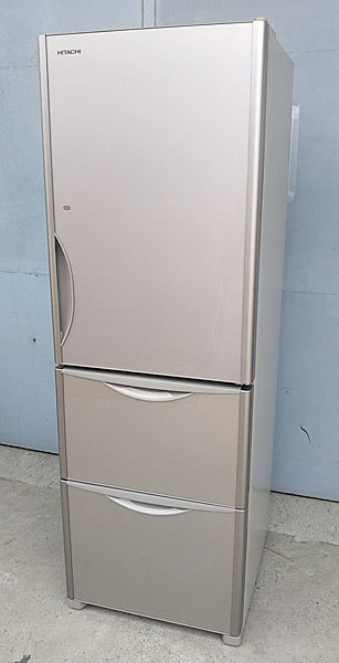 日立 真空チルド搭載の3ドア冷蔵庫 375L R-S3800GV